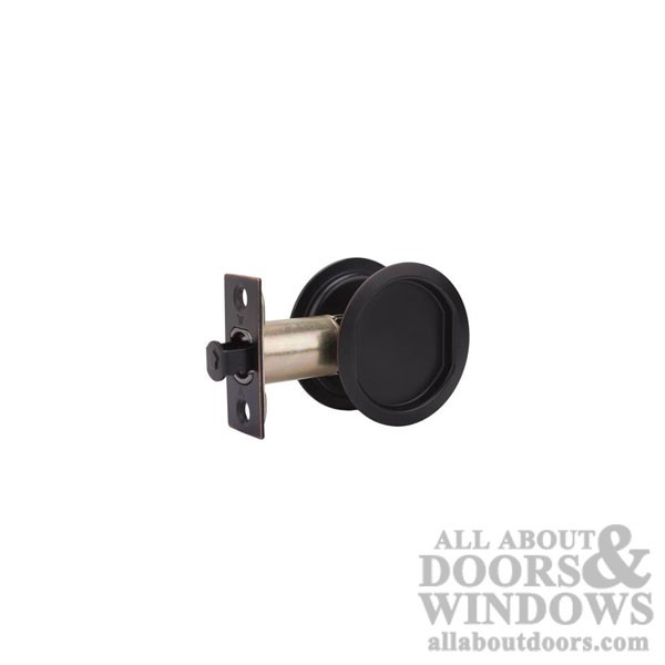 Weslock Passage Pocket Door Lock with Adjustable Backset & Full Lip Strike Oil gallery