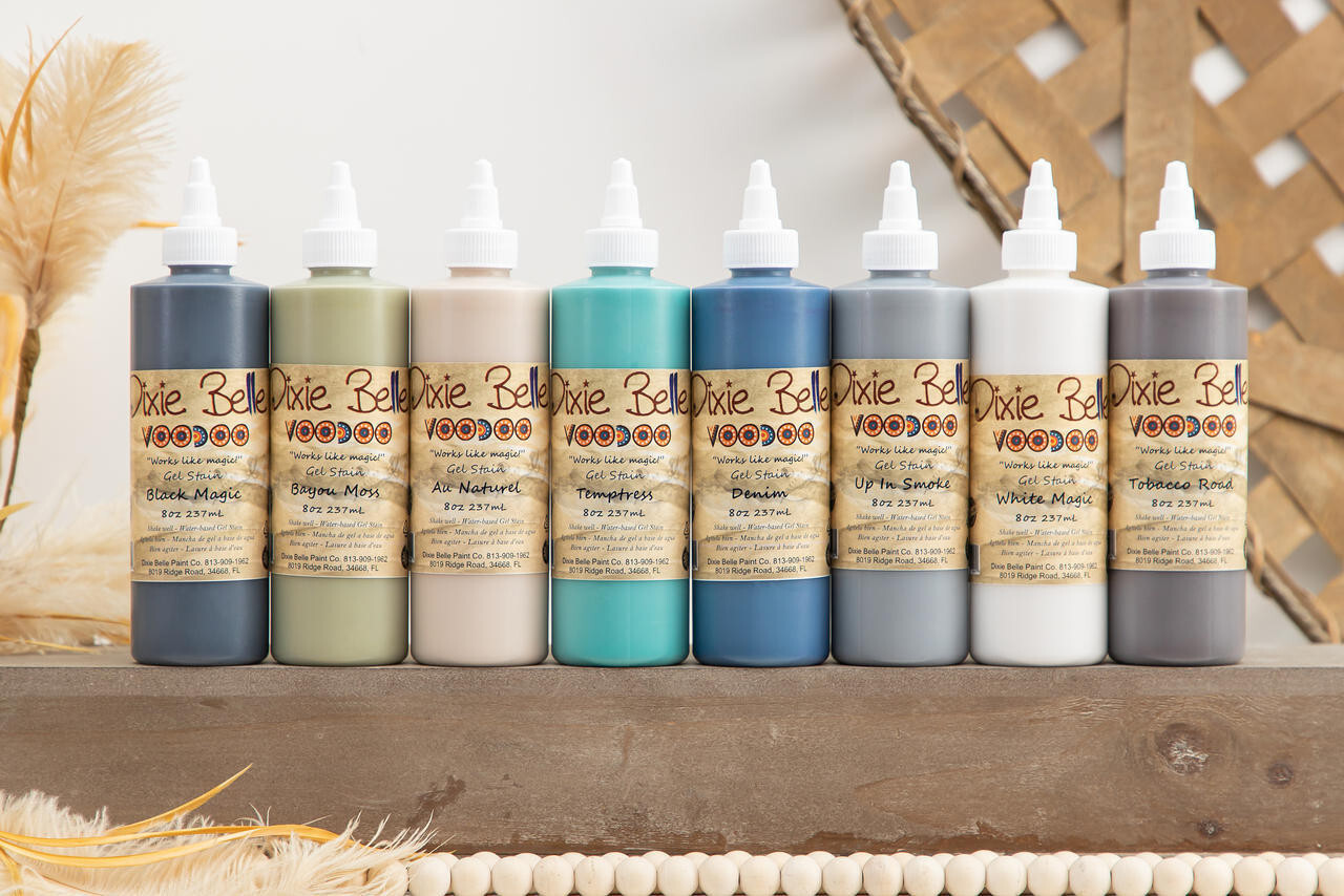 Dixie Belle Voodoo Gel Stain Water Based, 8 oz - All Colors - You Choose gallery