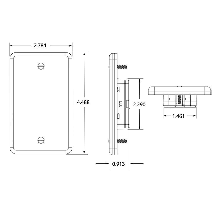 BEA 10MS31U Magic Switch® Universal Kit Single gang & Double Gang Plates BLACK gallery