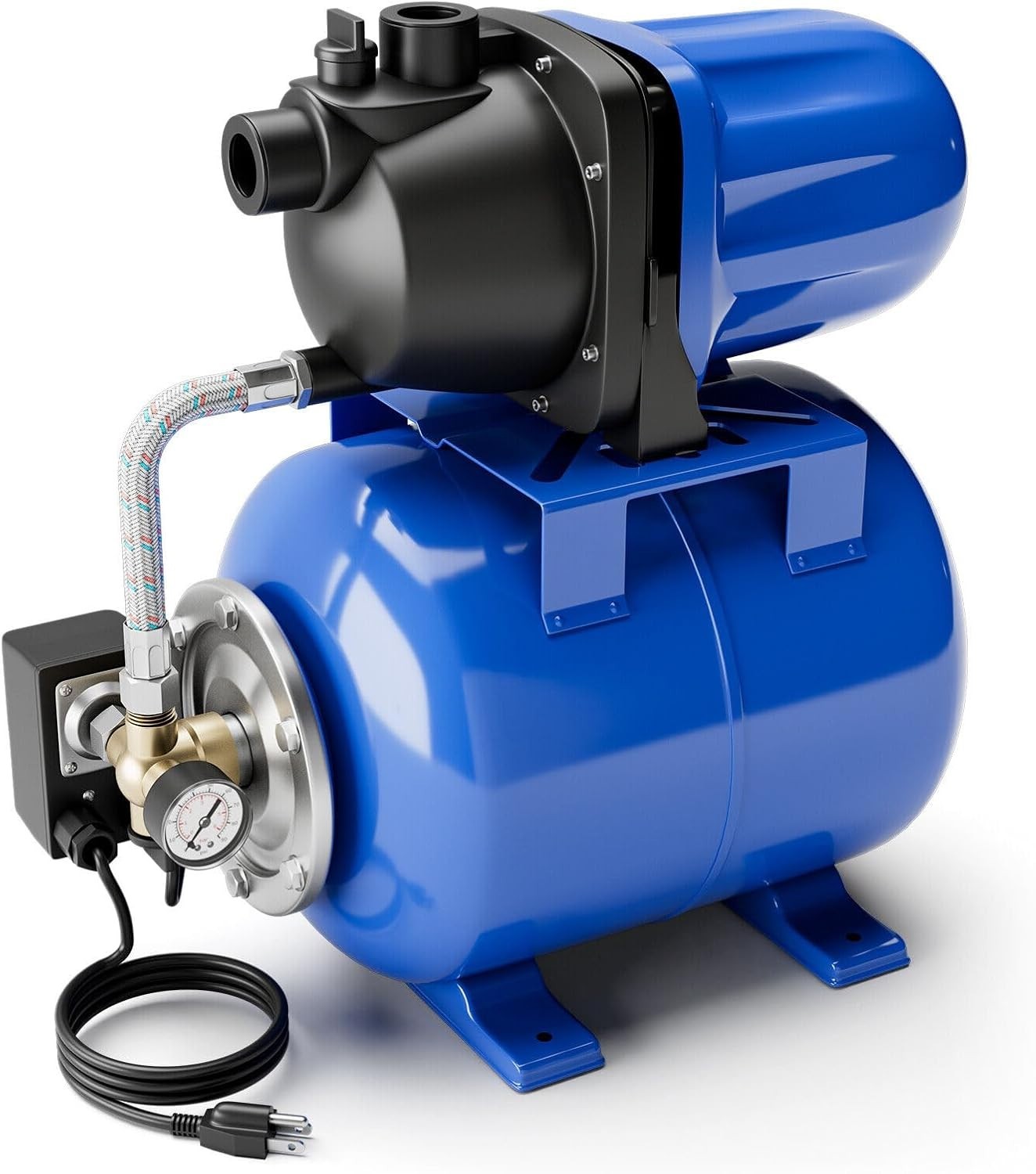 1.6 Hp Shallow Well Jet Pump With Pressure Tank 1000 GPH 164 FT Irrigation gallery