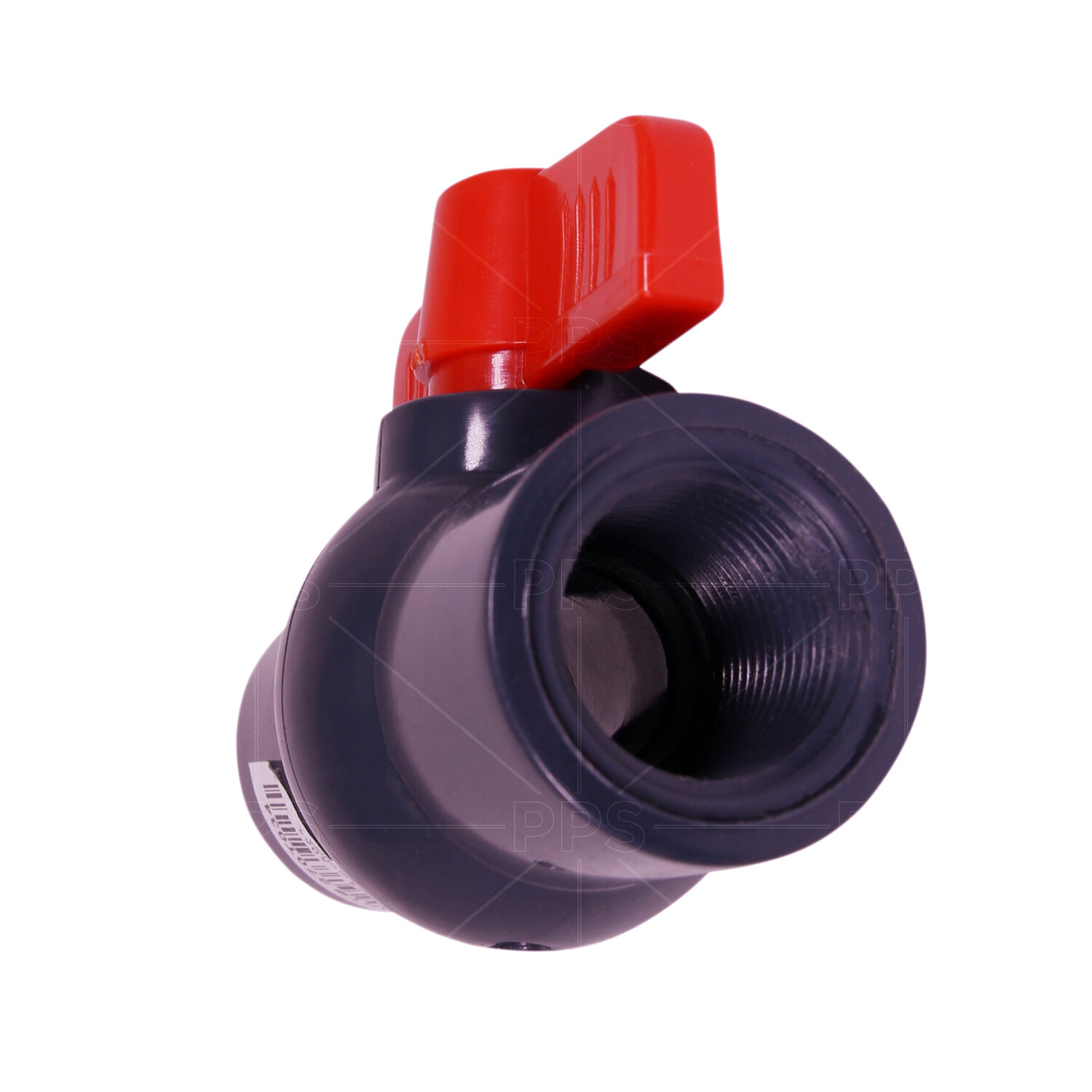 1/2 - 4 in. Gray Plastic Red T-Handle Threaded FIP PVC Ball Valve Ideal 80 Pipe gallery