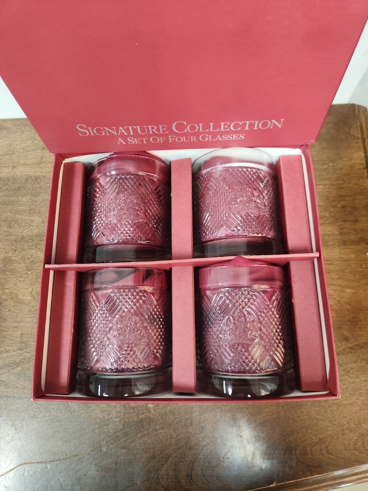 NIB SAFARI DOUBLE OLD FASHIONED ROCKS TUMBLERS IN BOX BY RALPH LAUREN gallery