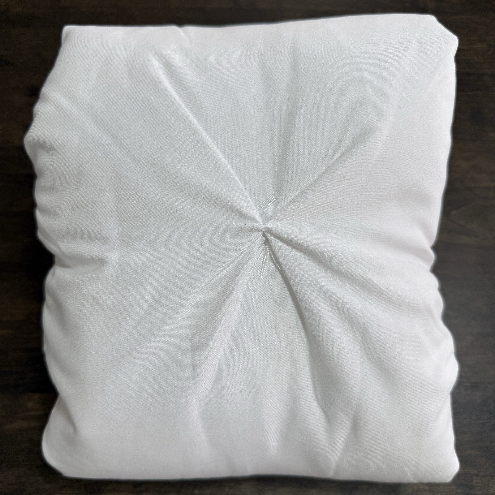 POTTERY BARN TEEN MICROFIBER PINTUCK COMFORTER SHAM, STANDARD ~ WHITE gallery