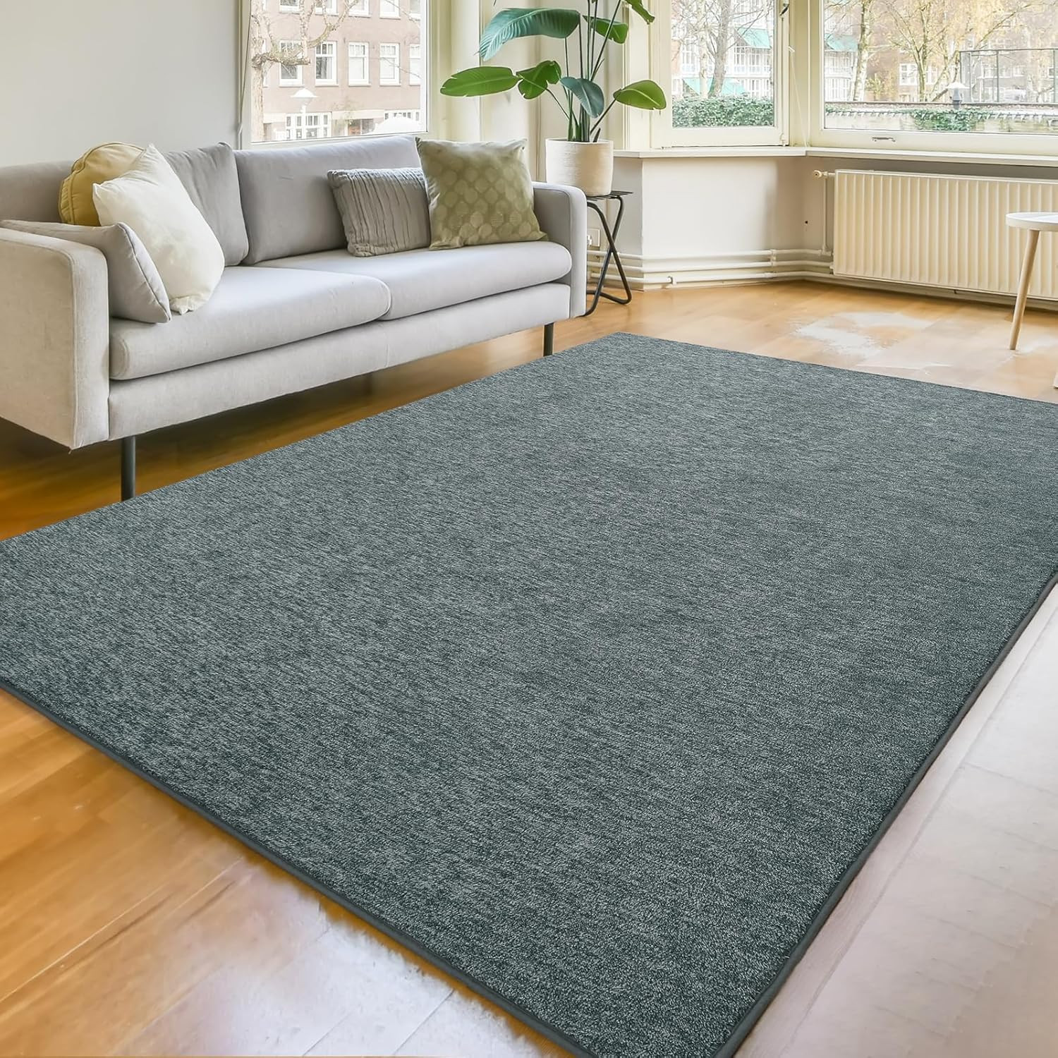 5X8 Modern Soft Area Rug, Chic Color Washable Rugs for Living Room, Home Decor F gallery