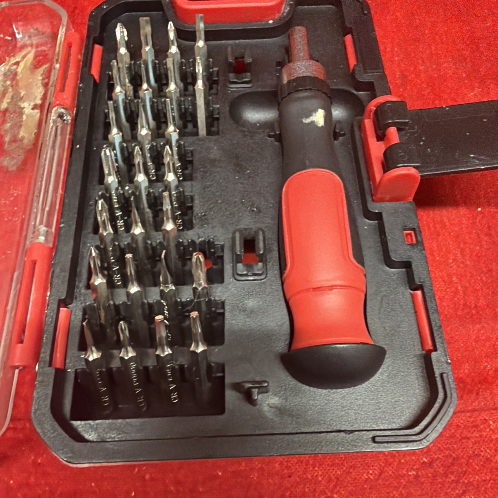 MULTI-BIT RATCHETING SCREWDRIVER SET COMPACT PLASTIC CASE PRECISION (k41) gallery