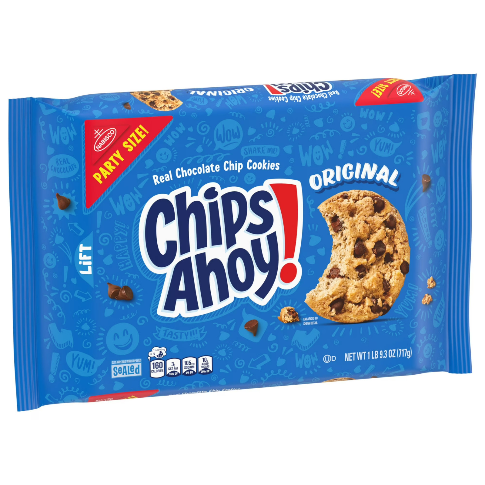 CHIPS AHOY! Original Chocolate Chip Cookies, Party Size, 25.3 oz Free Shipping gallery