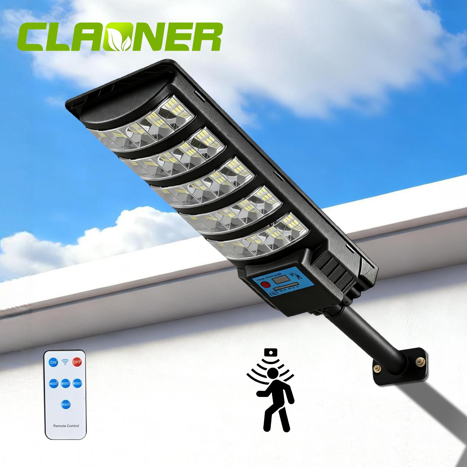 Commercial 1000000LM LED Outdoor Dusk to Dawn Solar Street Light Road Area Lamp gallery