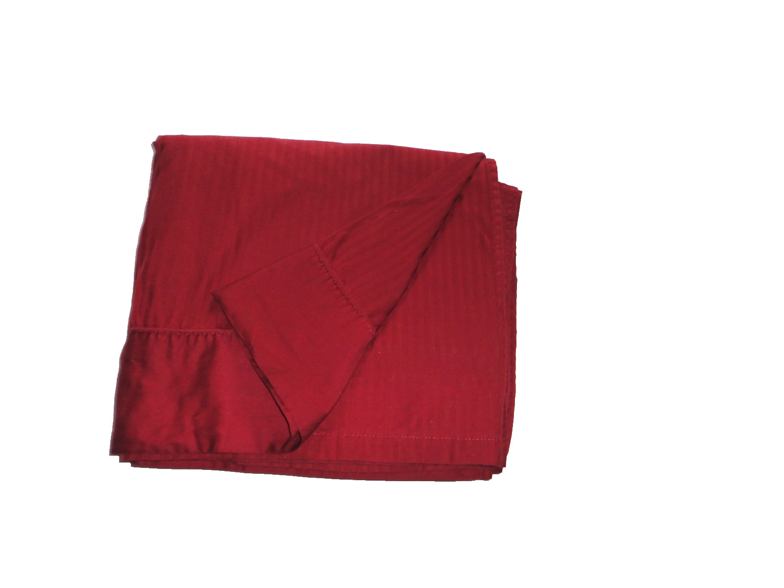 ROYAL SATEEN DOBBY STRIPE RED WINE (1) KING/CALIFORNIA KING FLAT SHEET 102X100 gallery