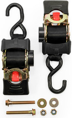 50030 Retractable Transom Tie down Strap (2” Width, 5.5’, Bolt-On), Black