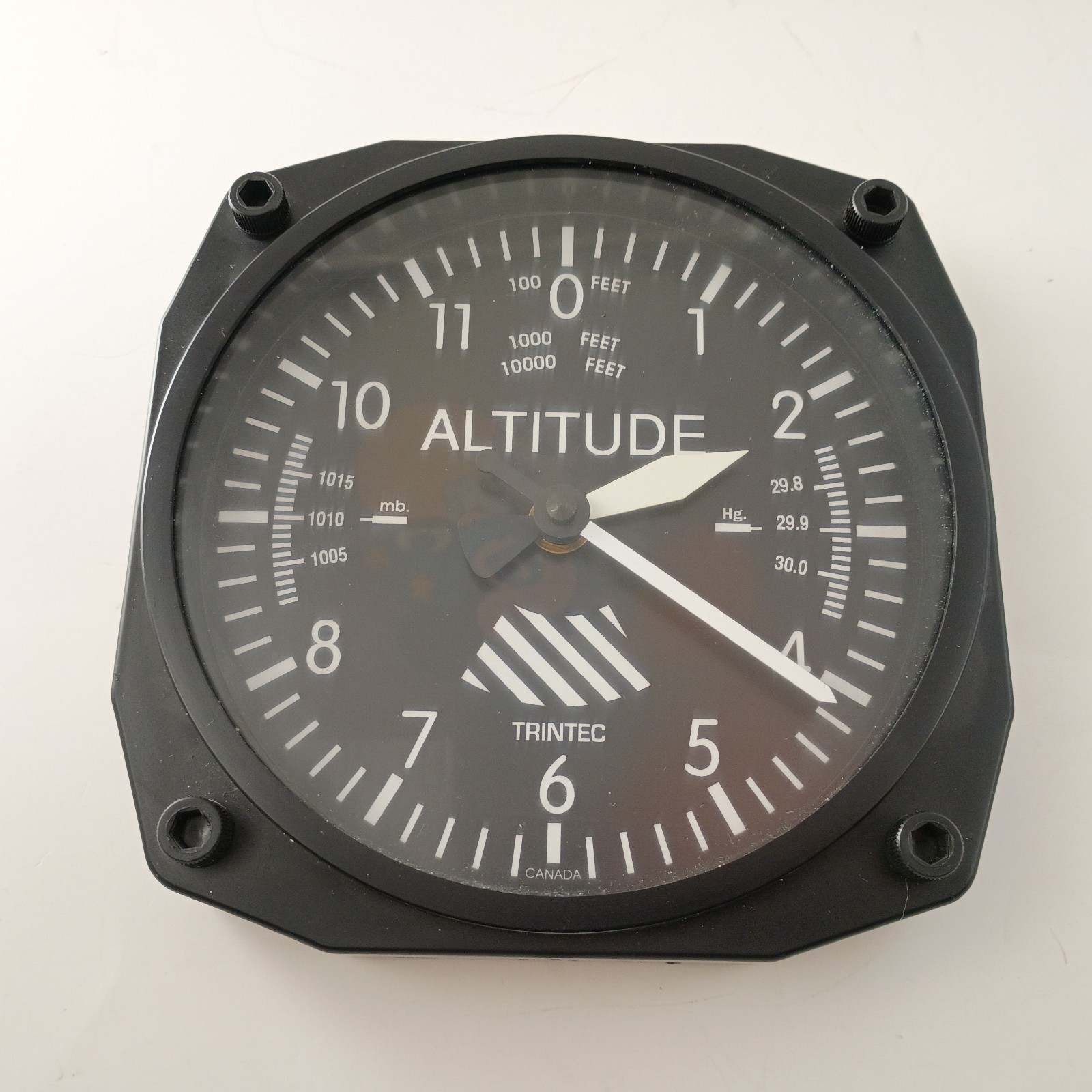 Vtg Trintec Altimeter Style Aviation Wall Clock-Aircraft Altitude Design Working gallery
