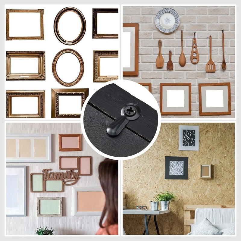 Picture Frame Turn Button Fasteners Set 100 PCS Picture Frame Backing Clips Pho gallery
