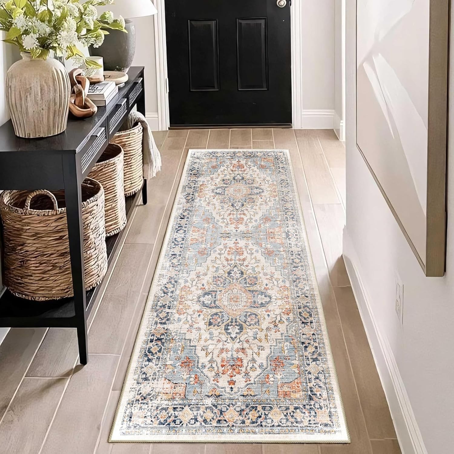 Washable Hallway Runner Rug 2x6: Soft Kitchen Rug Non Slip Rug Runner with Rubbe gallery