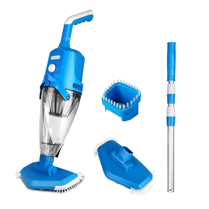 Cordless Pool Vacuum with Telescopic Pole Powerful Suction IPX8 Waterproof gallery