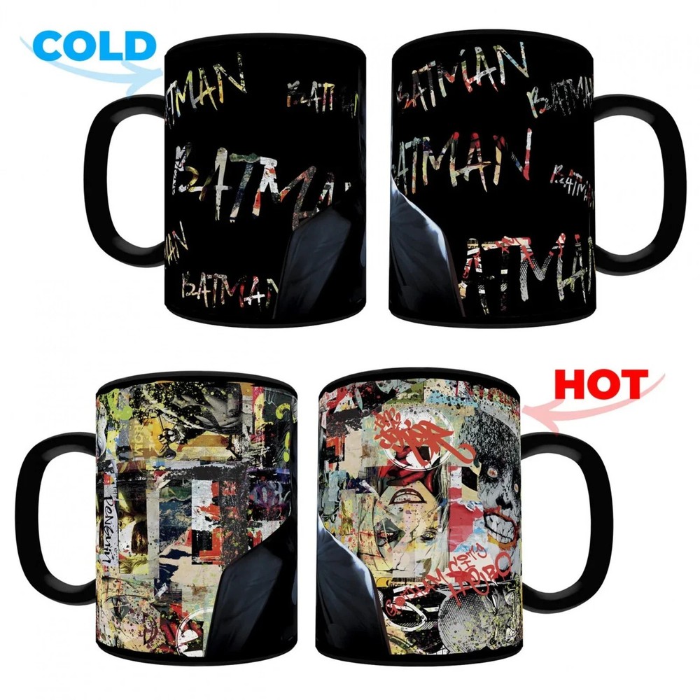 Morphing Mugs DC Batman "Comic Book Collage" 16 oz. Heat-Sensitive Clue Mug