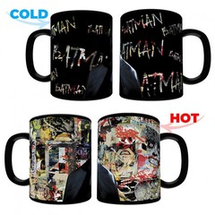 Morphing Mugs DC Batman “Comic Book Collage” 16 oz. Heat-Sensitive Clue Mug