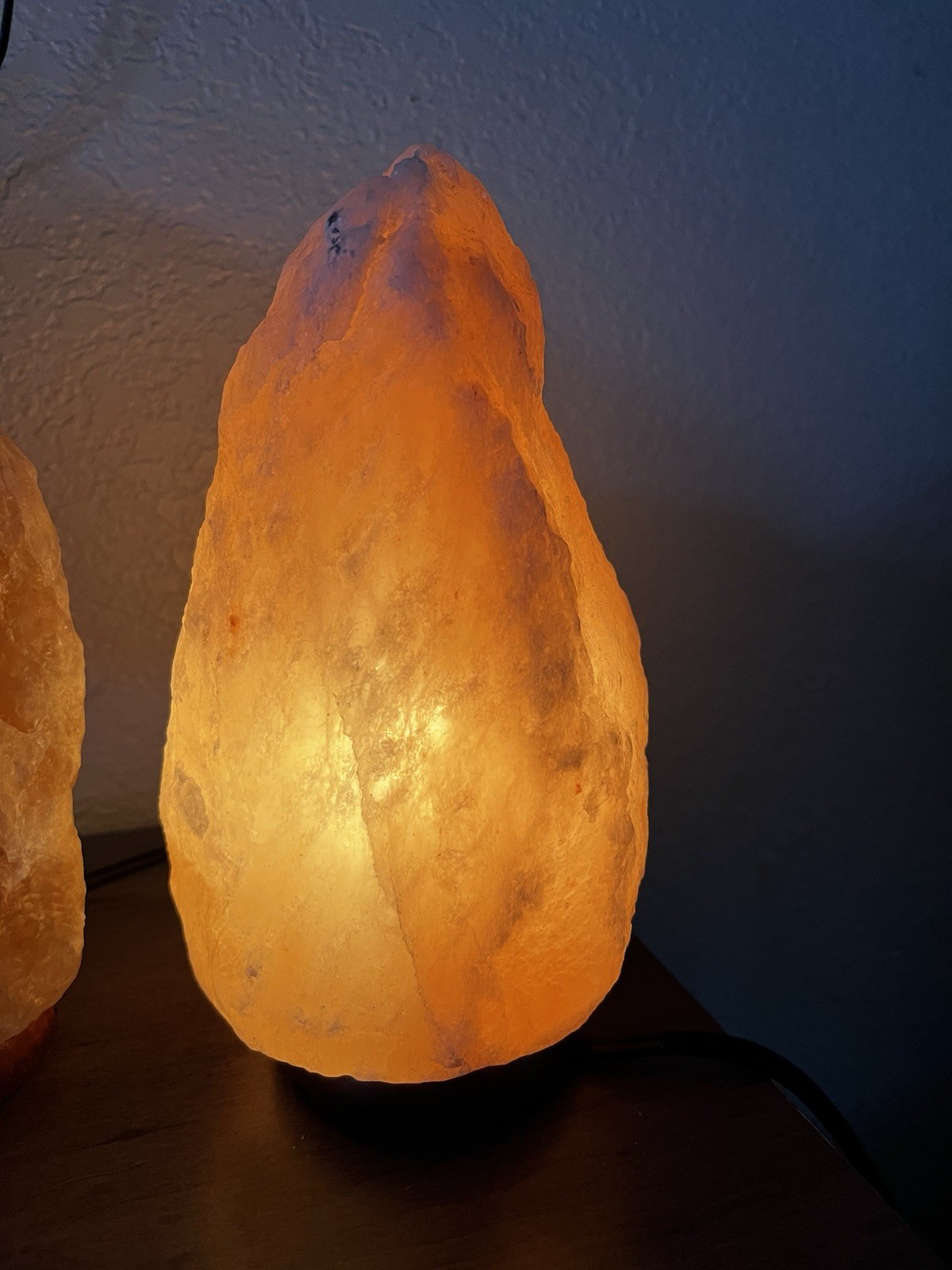 Two 8.32 in. Ionic Natural Crystal Salt Lamp, 5-7 lbs. gallery