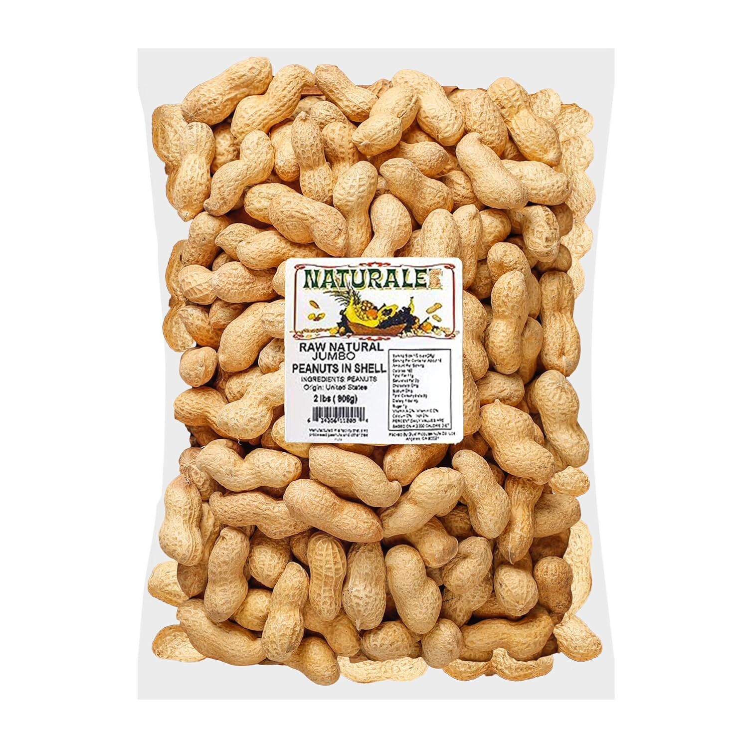 Naturalee Peanuts, Plain In Shell 2 lbs - Raw, Unsalted - Natural Healthy Snack, gallery