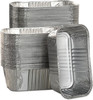 50 Pack 1Lb Mini Loaf Pans, 6” x 3.5” x 2” Foil Disposable Loaf Pans, Aluminum F gallery