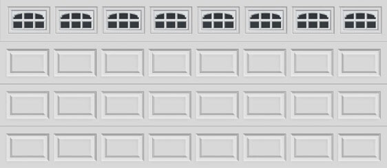 CLOPAY CHARLESTON 508 Window Inserts /Short Panel Garage Door WHITE SET OF 4 gallery