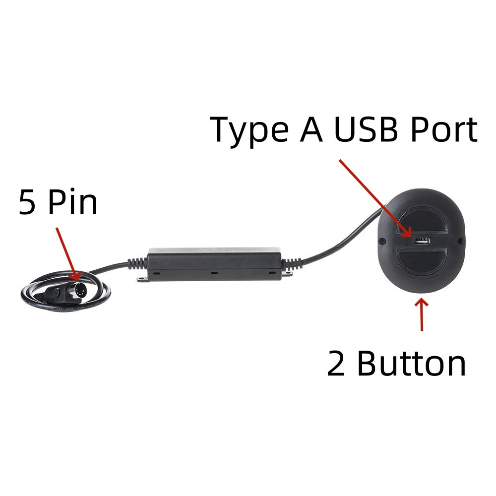 Oval 2 Button 5 Pin Switch Remote Hand Control for Power Recliner Lift Chairs