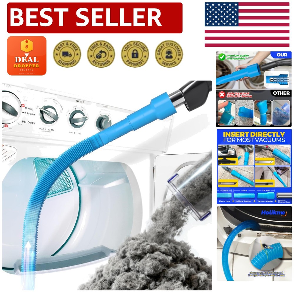 Versatile Lint Remover Vacuum Attachment - Compatible with Most Cleaners in Blue