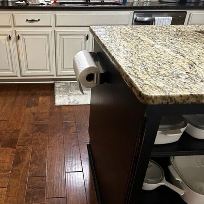 Paper Towel Holder Stainless Steel Under Cabinet Kitchen Bathroom Wall Mount New gallery
