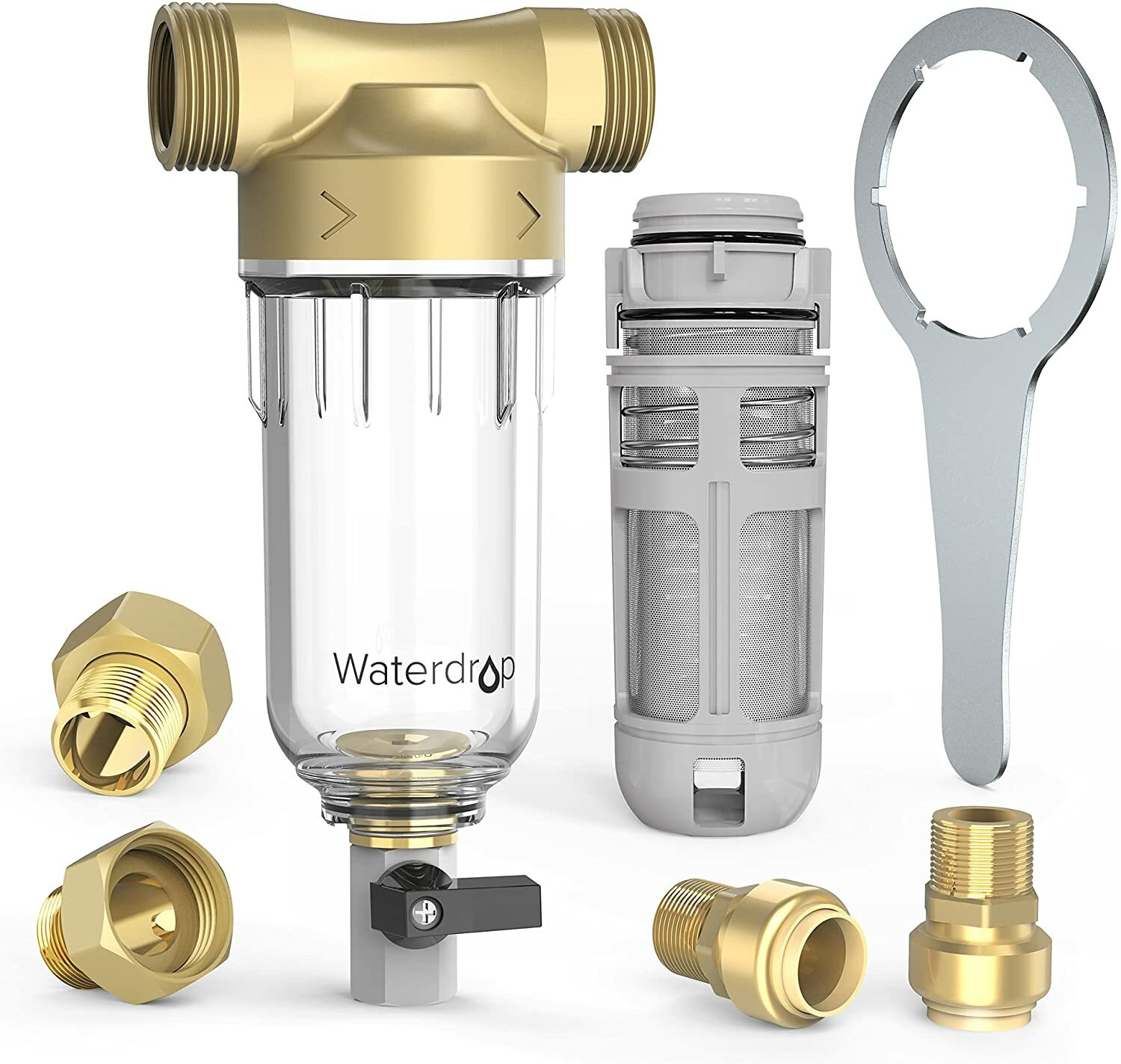 Waterdrop Spin Down Sediment Filter, Backwash Whole House Filter for Well Water gallery