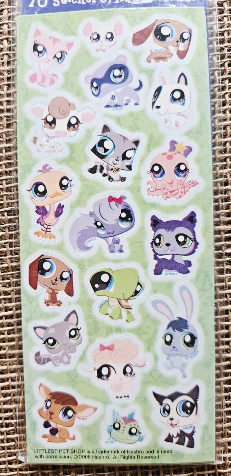 1 Pkg Littlest Pet Shop Stickers Stickety Doo Da 4 Sheets 76 Stickers gallery