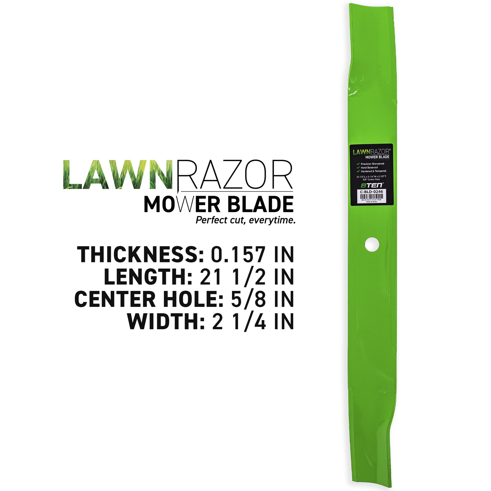 LawnRAZOR Mower Blade for Exmark Wheel Steering Quest S-Series 42-Inch 2-Pack gallery