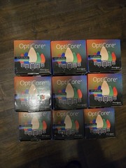 OptiCore C7 Opaque Multicolor LED Light Bulbs New 25 Pack Xmas Volume Discounts