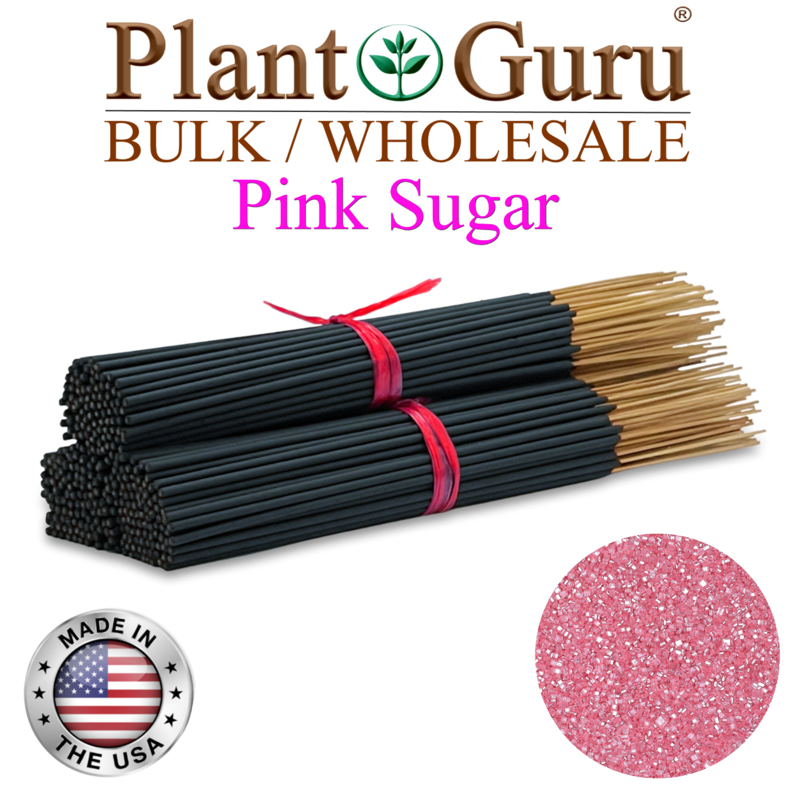 PINK SUGAR Incense Sticks 11" Bulk Pack Wholesale Hand Dipped Lot gallery