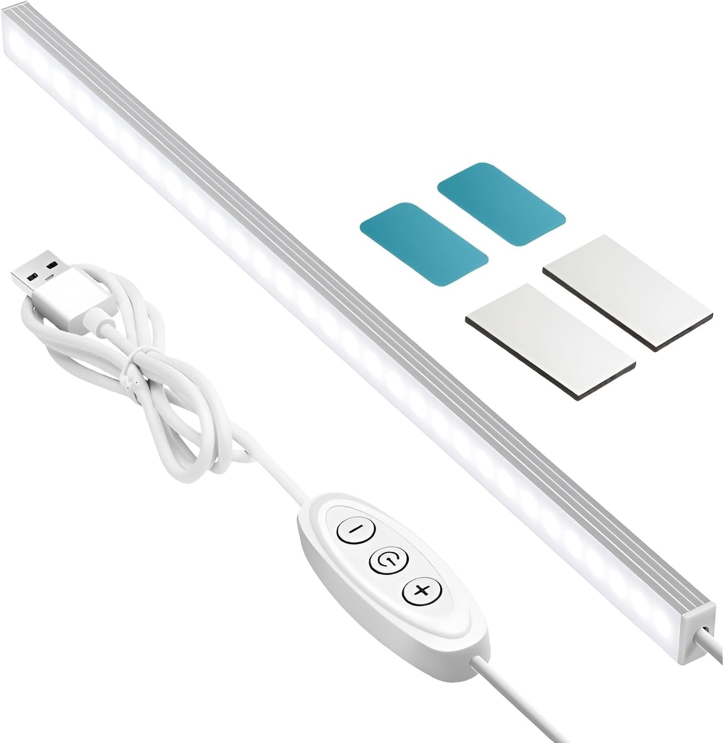 Under Cabinet Lighting, 12 Inch Plug in Light Bar, LED Keyboard Lights, 6000K gallery