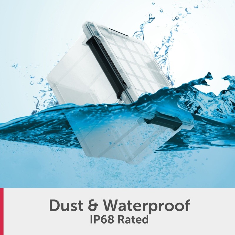 Waterproof Dustproof Gasket Storage Box W/ Lid Durable Clear Plastic Container gallery