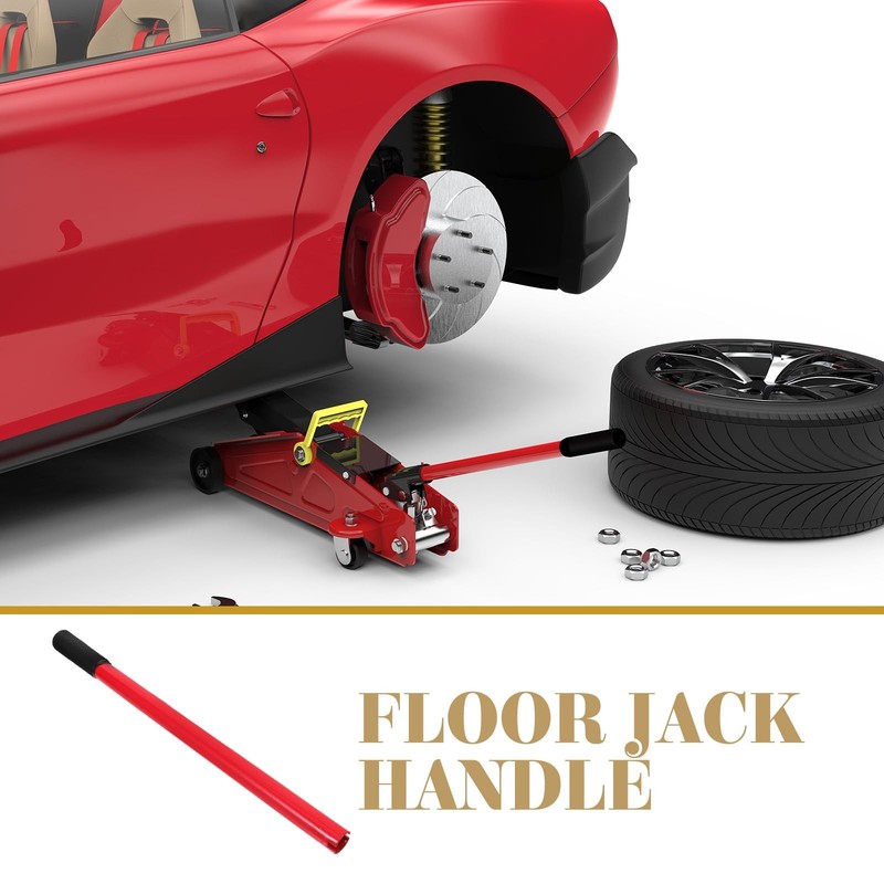 3 Ton Hydraulic Jack Handle Replacement - Red Accessory for Car Jacks gallery