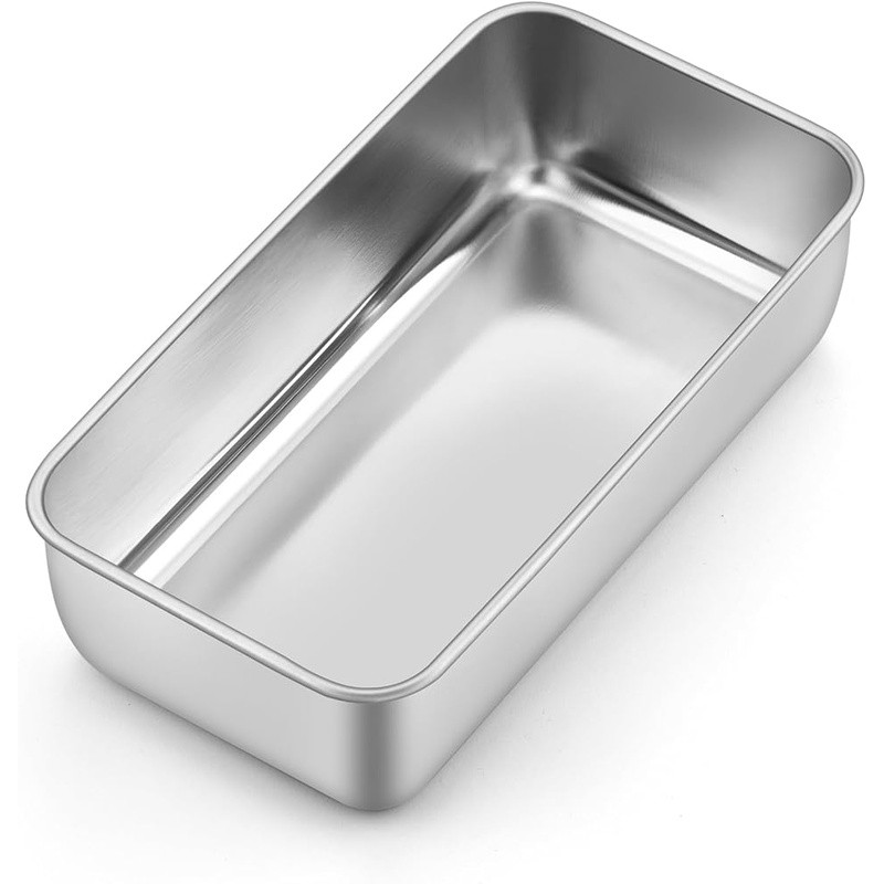 Stainless Steel Loaf Pan Durable Oven Safe Baking Dish Dishwasher Safe New gallery