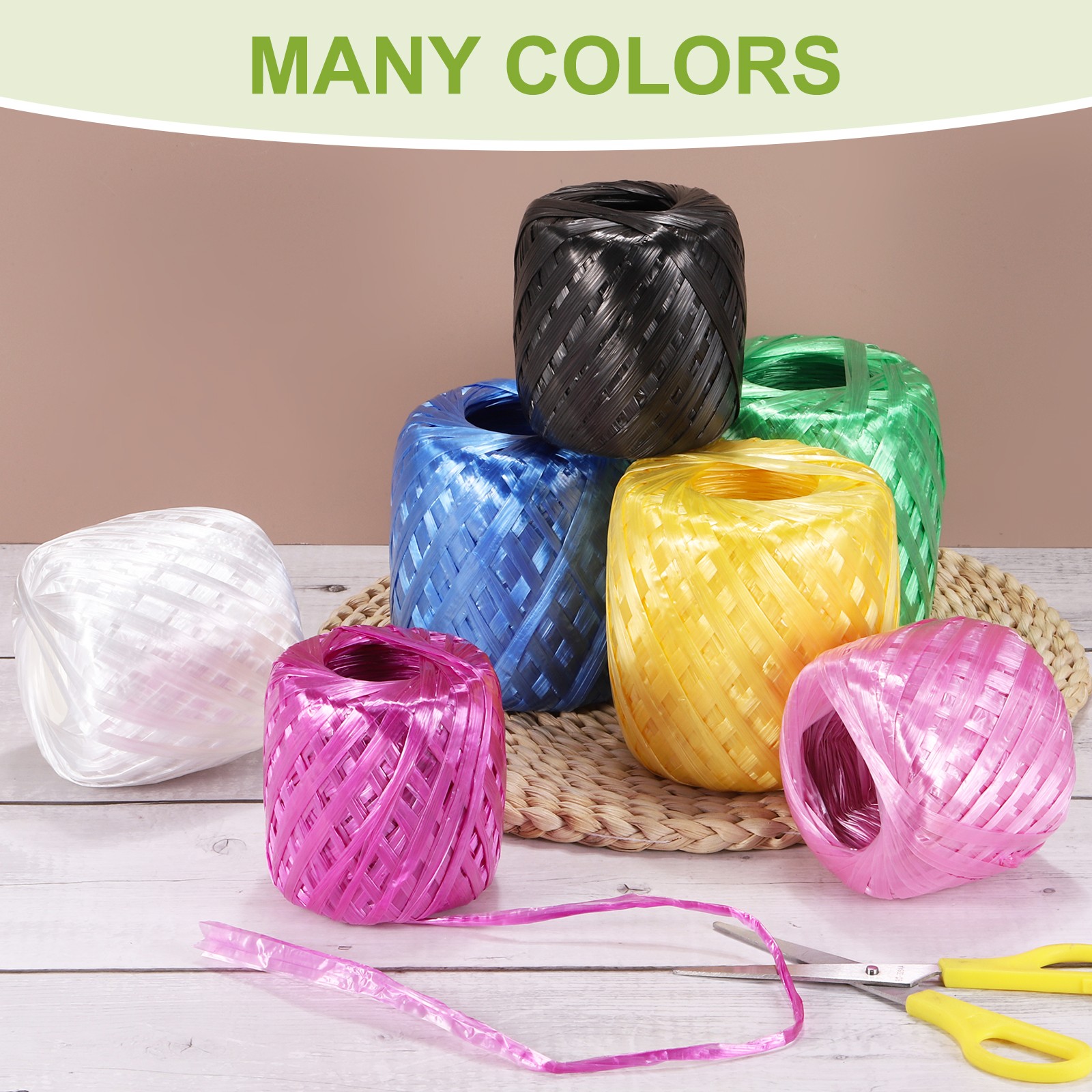 Polyester Nylon Plastic Rope Twine 30mm Width 135m L Household Packing gallery