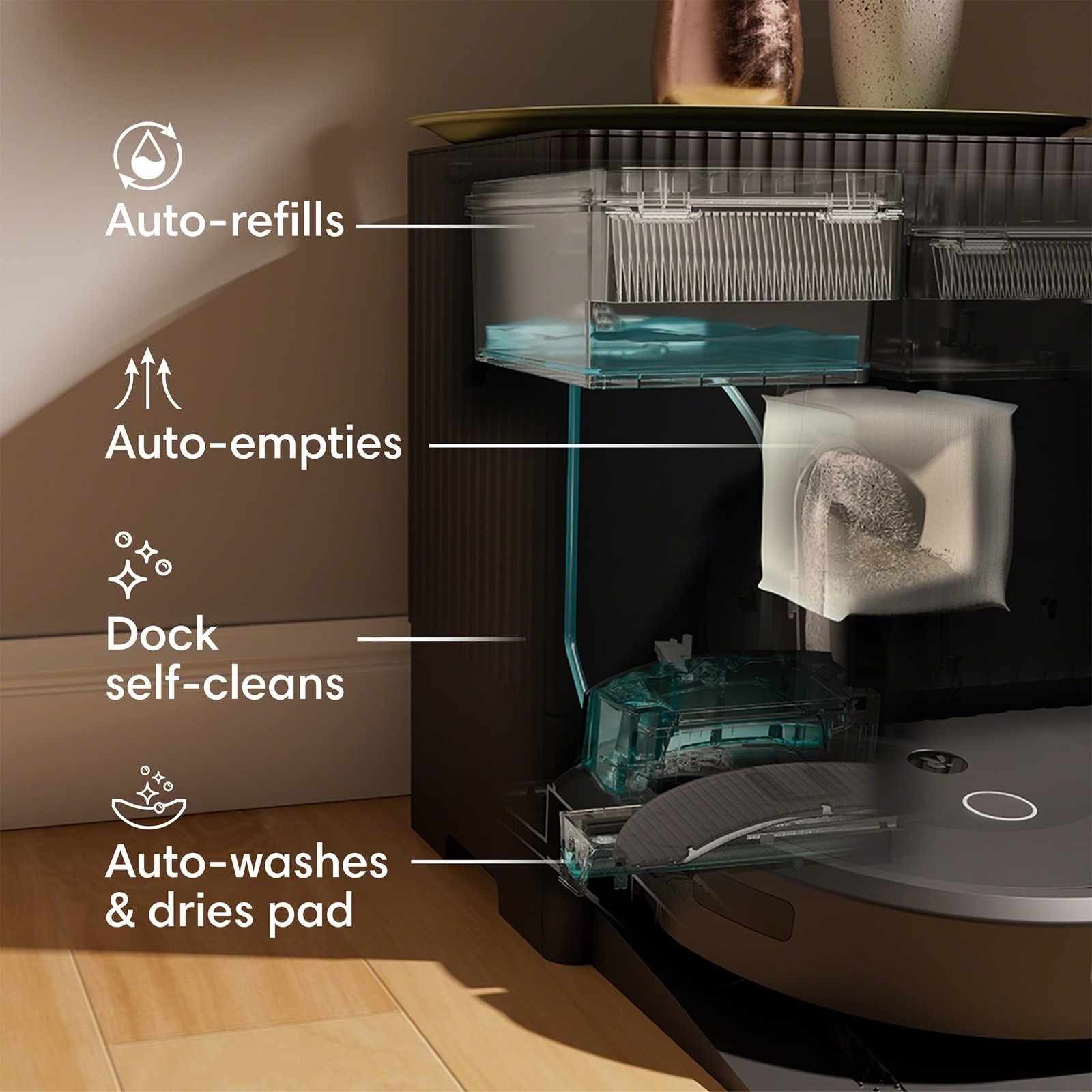iRobot Roomba Combo 10 Max Robot Vacuum & Mop + AutoWash Dock #X085020 *NEW* gallery
