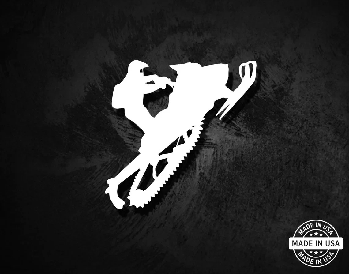 Snowmobile Decal, Vinyl Die Cut Sticker, 100% Made In USA gallery