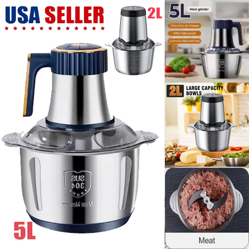 2L/5L Electric Meat Grinder Food Processor Fruits Blender Chopper Sausage Maker gallery