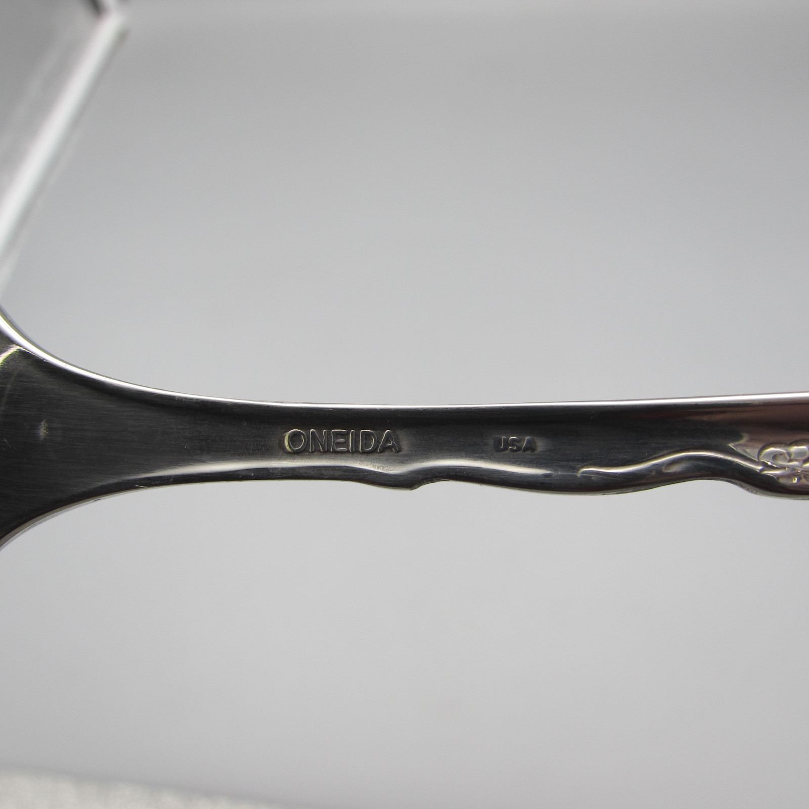 SET OF SIX - Oneida Stainless Flatware - BELLE ROSE - Dinner Forks * USA gallery