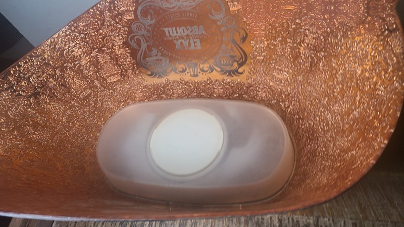 ABSOLUT ELYX Demask Copper Plastic LED White Illuminated Display Ice Bucket gallery