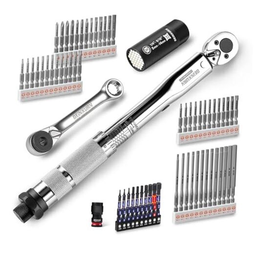 66Pcs 1/4 In. Drive Click Torque Wrench Set, 35-200In.Lb 72 GX-TW0104FS66-US gallery
