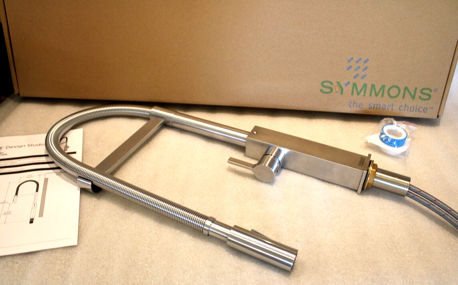 Symmons CDSPR1492PDSTS15 - Design Studio Spring Kitchen Faucet - Stainless Steel gallery