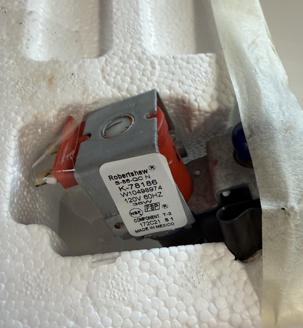 OEM W10715708 Whirlpool Refrigerator Ice Maker Bucket and Valve gallery