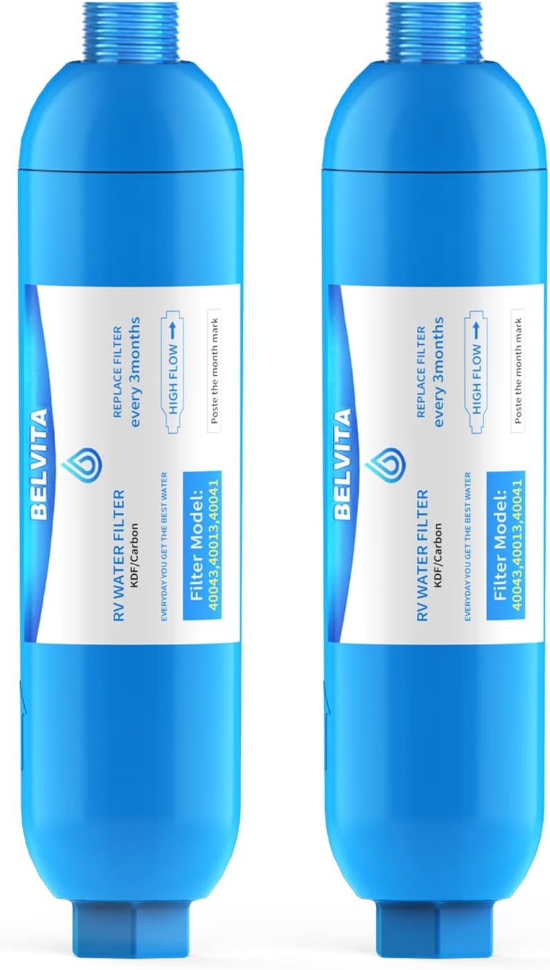 RV Inline Water Filter, Dedicated for RVs and Marines, 2 Pack Dr Color: blue 1 gallery