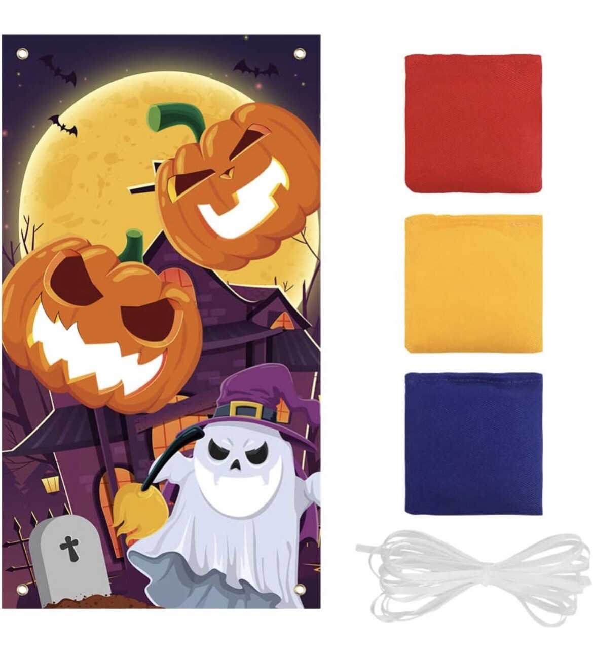 Besportable Halloween Bean Bag Toss Set with 3 Bean Bags, 30 in x 53 in gallery