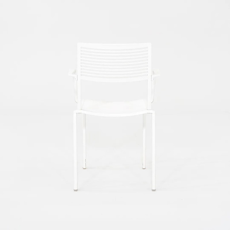 2020s Janus et Cie Easy Stackable Armchair Powder Coated White 13x Available gallery