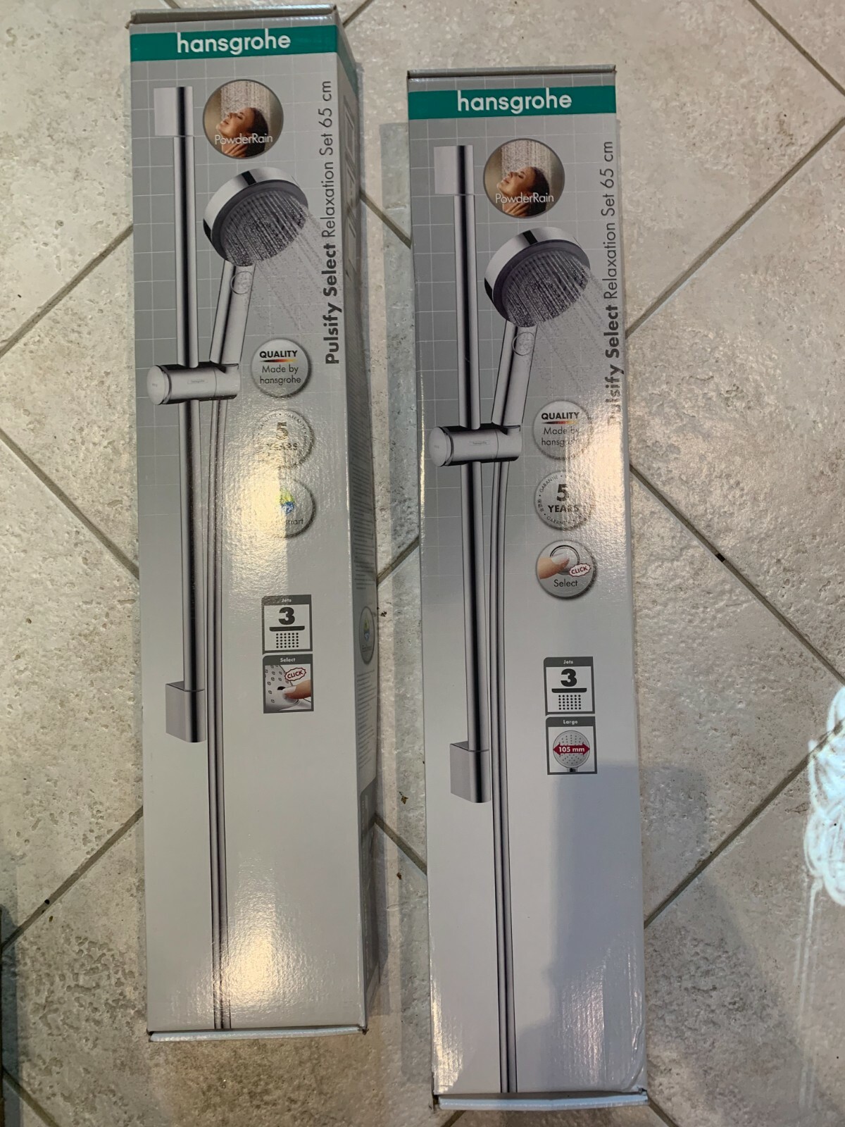 Special Hansgrohe Pulsify Select shower with 65cm rail Set chrome German Made gallery