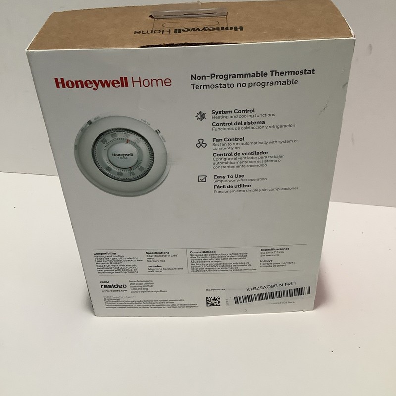 Honeywell CT87N Non- Programmable Thermostat - White, New In Open Box gallery