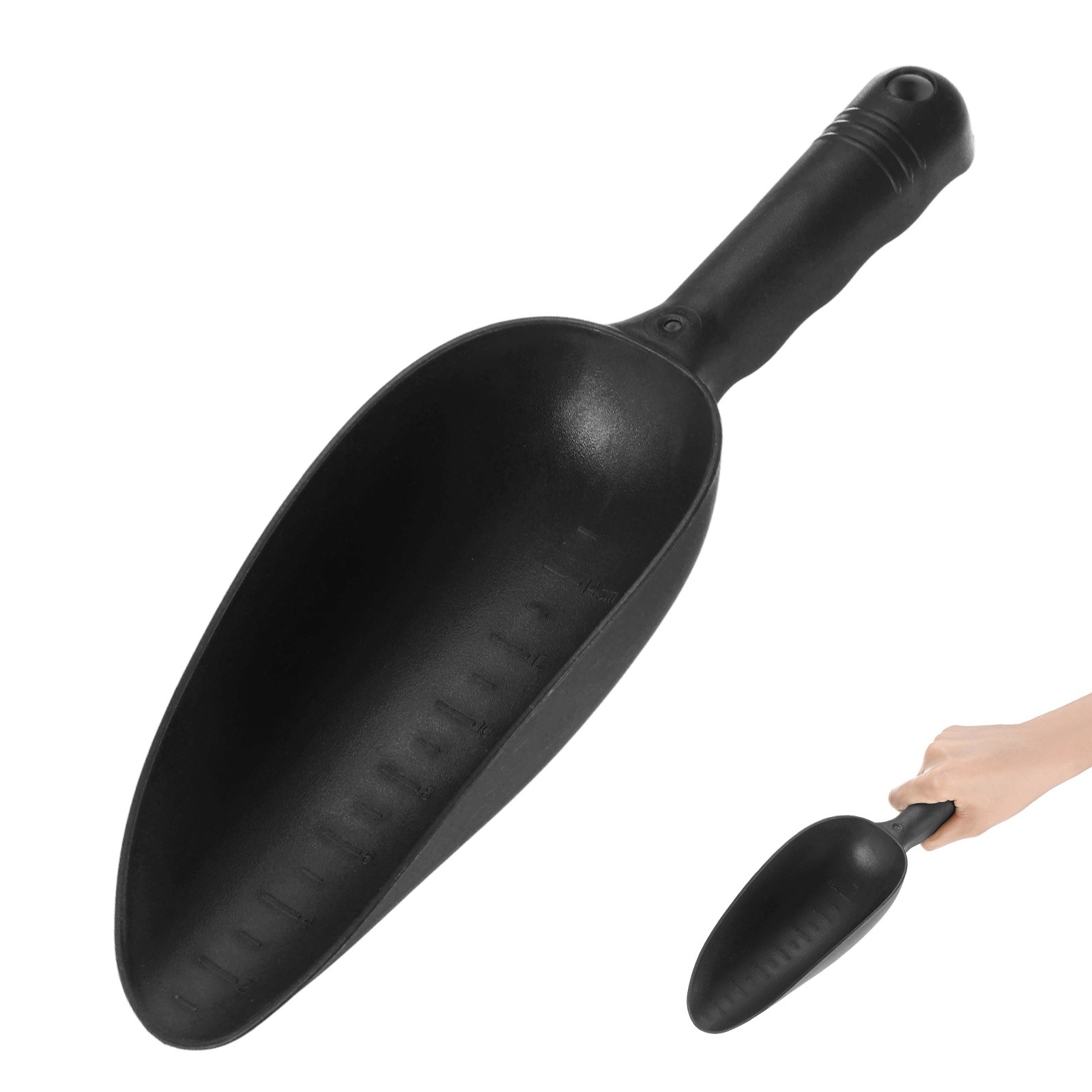 1-Pack 11.81 Inch Plastic Garden Shovel Trowel Hand Shovels for Digging [Black] gallery